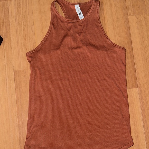 All in Motion Terracotta Ribbed Tank - Picture 1 of 3